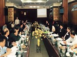 Thứ trưởng Phạm Minh Huân tiếp xã giao Đoàn công tác liên ngành của Lào